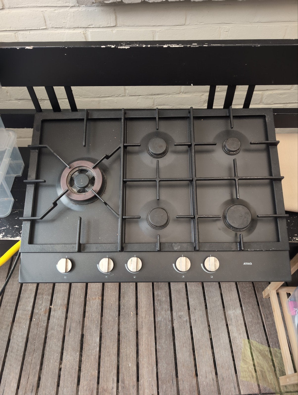 ATAG 5 pits gas kookplaat, Ophalen, Inbouw, Gas, 5 kookzones of meer