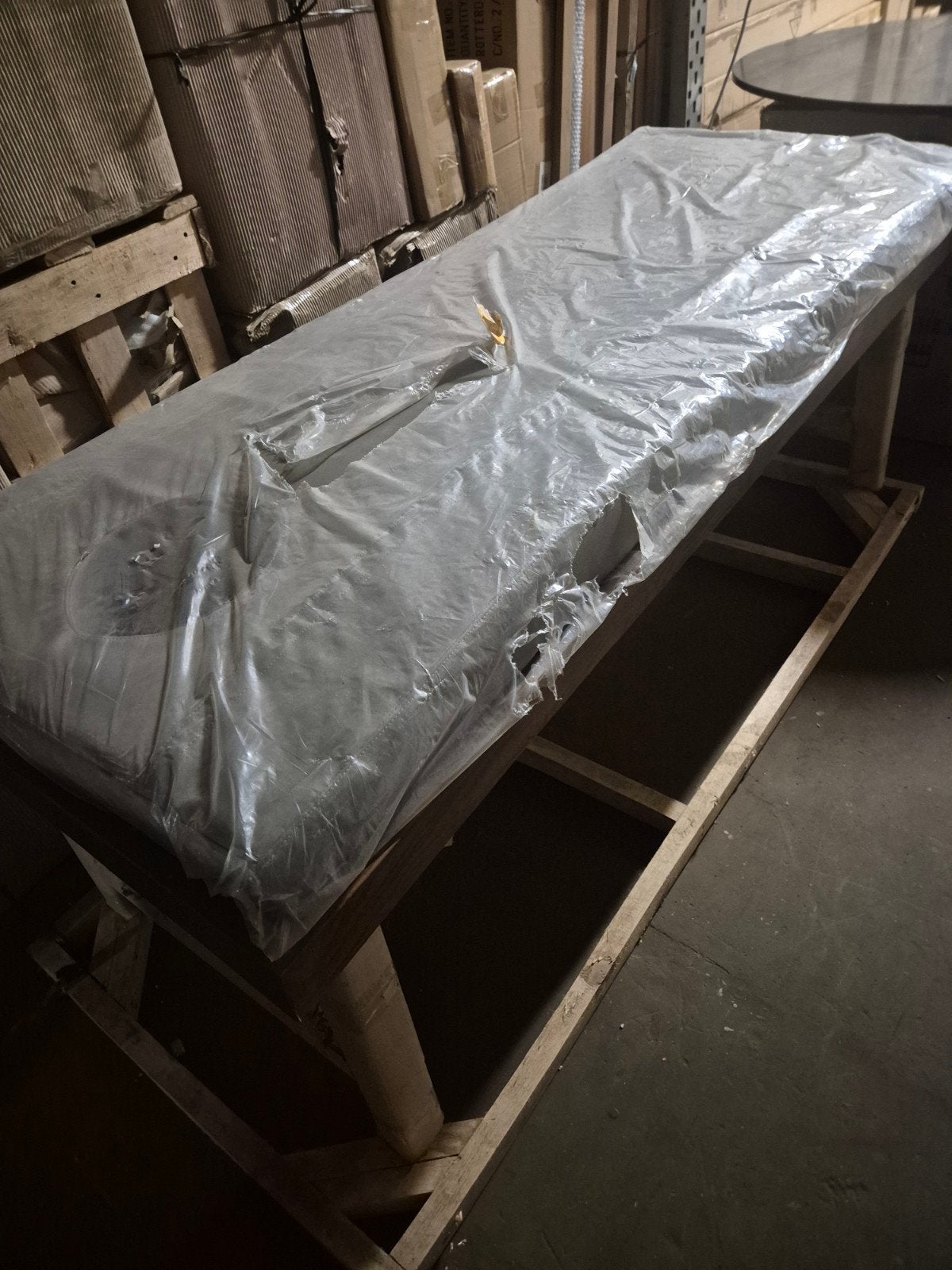 Teak houten massage bed  nieuw in verpakking, Ophalen, Nieuw