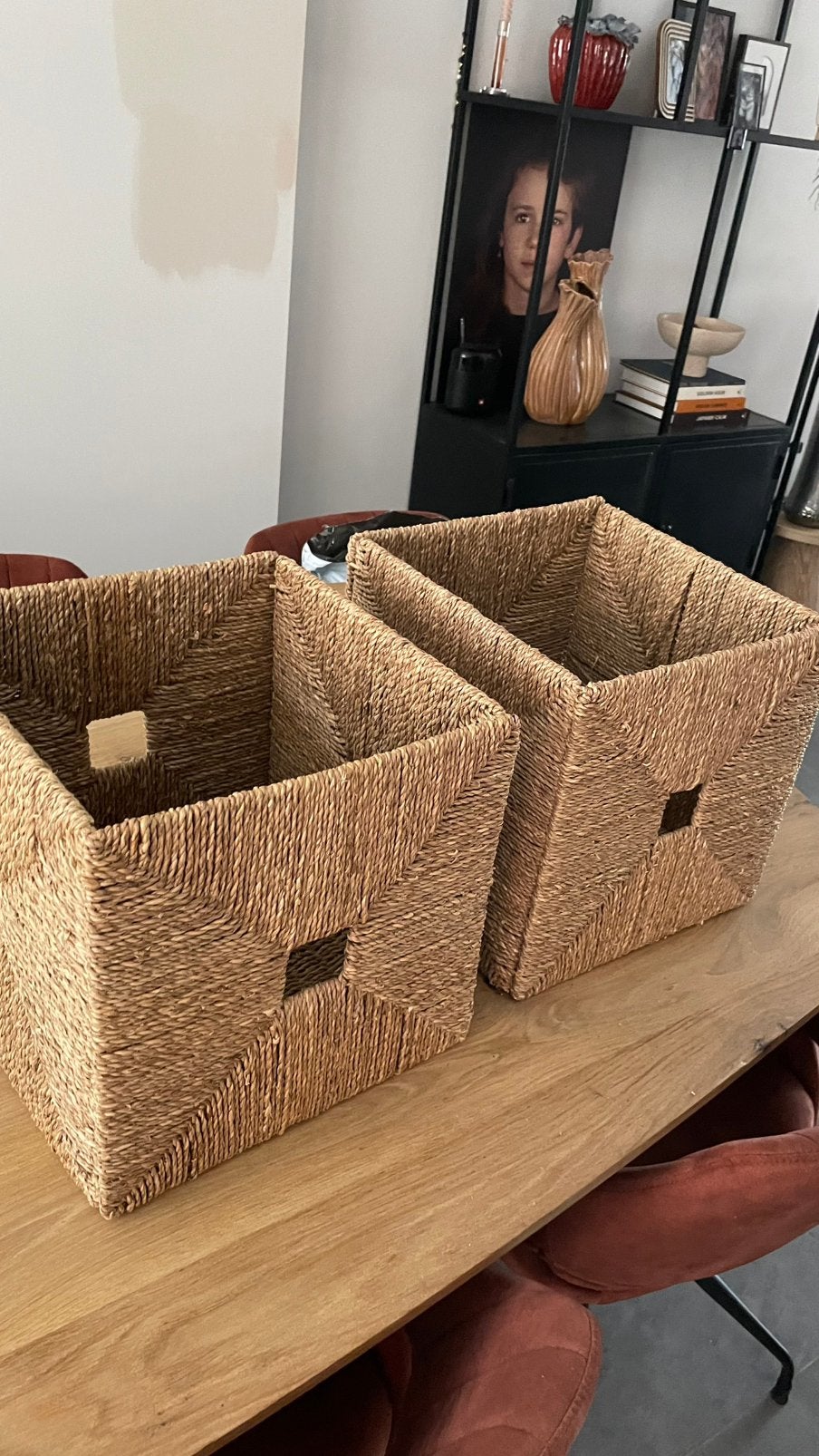 2 bakken voor kallax kast ikea, Mand, Vierkant, Ophalen of Verzenden, Zo goed als nieuw