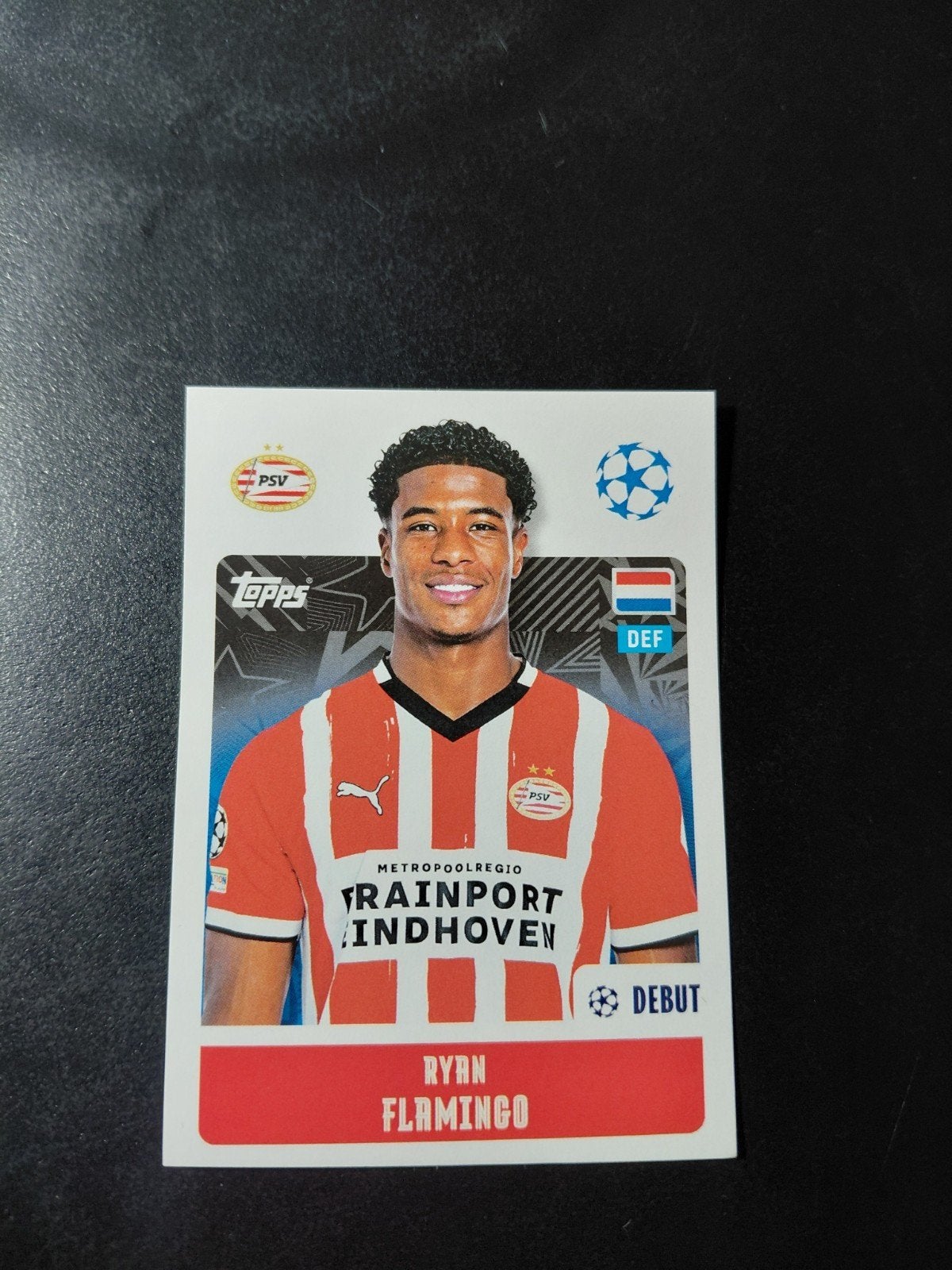 Ryan flamingo (psv) topps 2024/25 debut, Verzamelen, Sportartikelen en Voetbal, Verzenden, Nieuw, PSV, Poster, Plaatje of Sticker