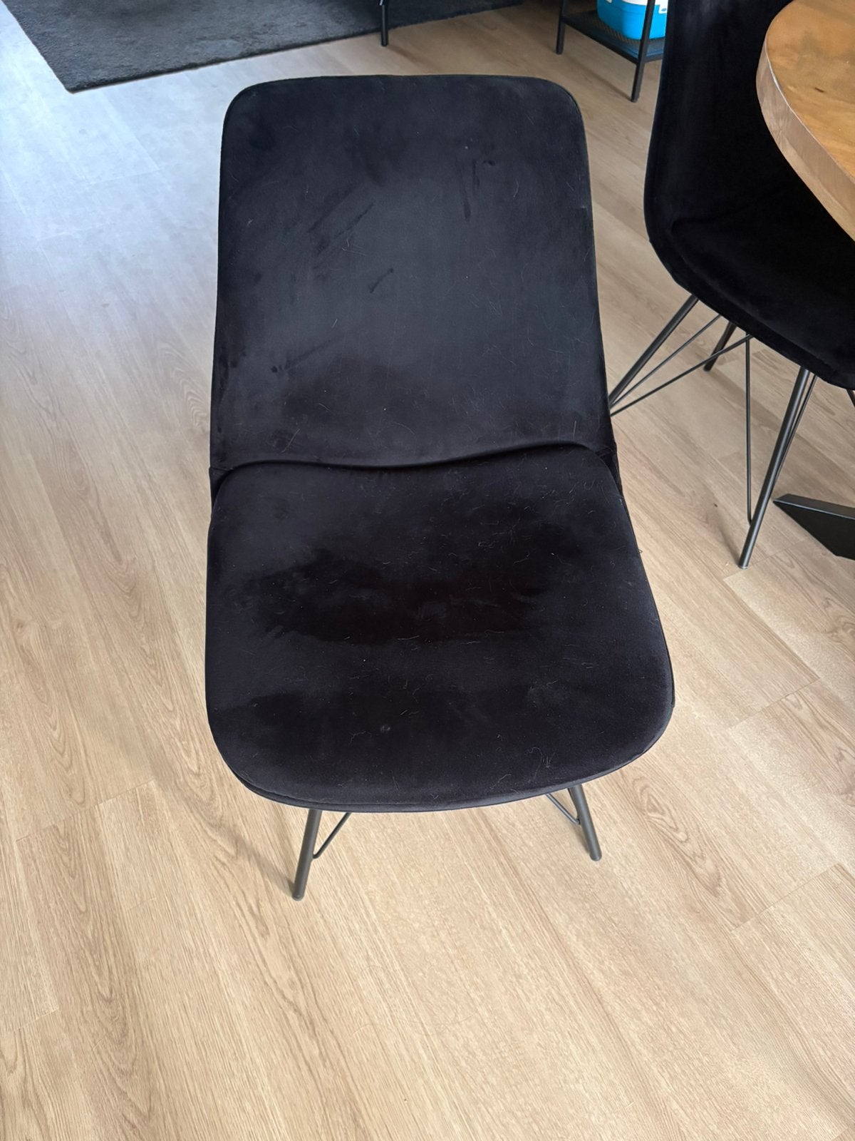 Zwarte stoelen, Huis en Inrichting, Ophalen, Zo goed als nieuw, Zwart, Vijf, Zes of meer stoelen