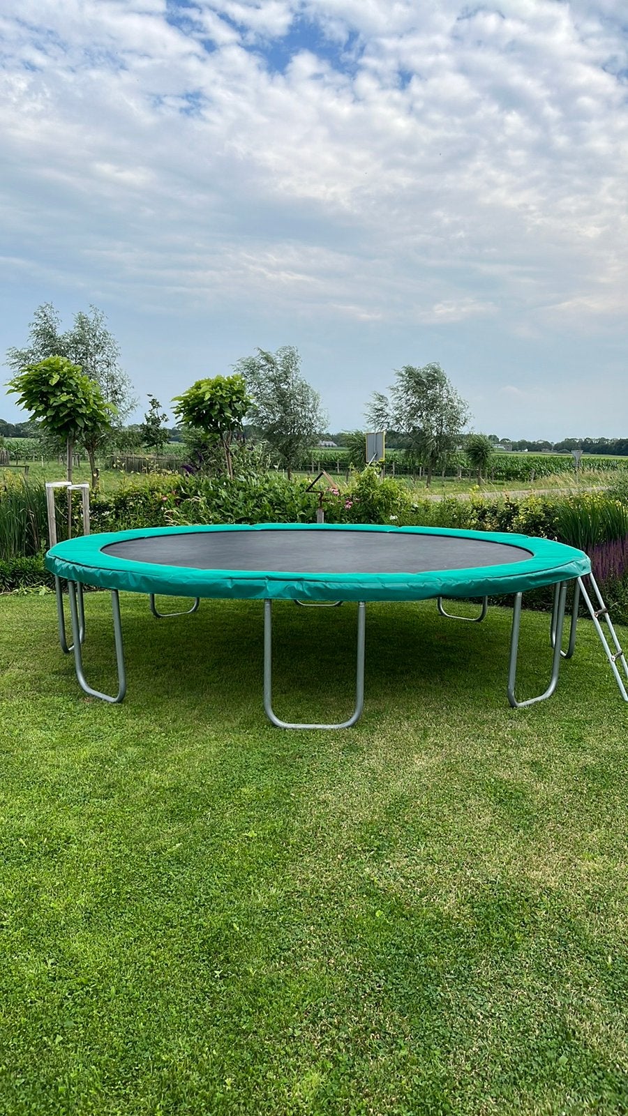 Zeer nette:Eurotrampoline 4.30 meter, Ophalen, Gebruikt