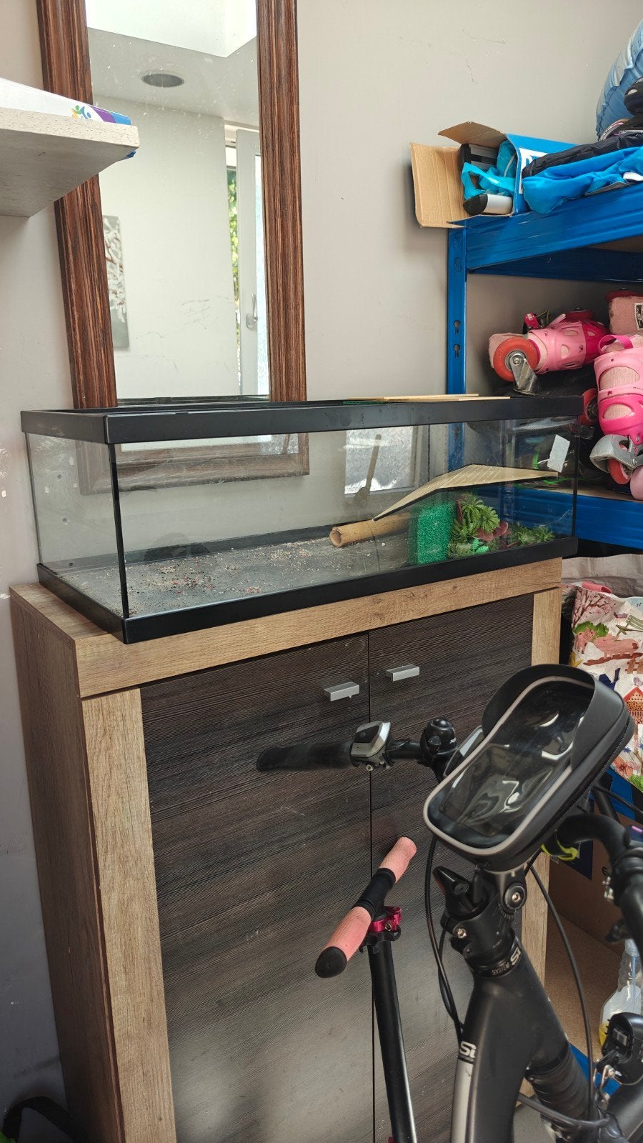 aquarium tank, Ophalen, Zo goed als nieuw, Leeg aquarium