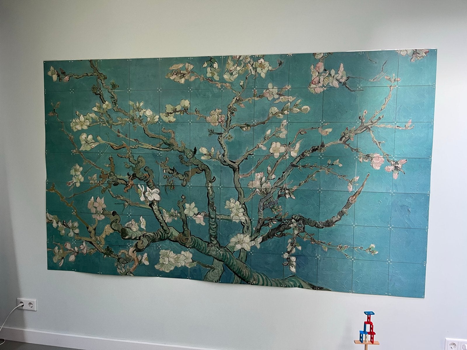 IXZI Wanddecoratie - Amandelbloesem van Van Gogh, Meerkleurig, Klassiek, Ophalen of Verzenden, Zo goed als nieuw