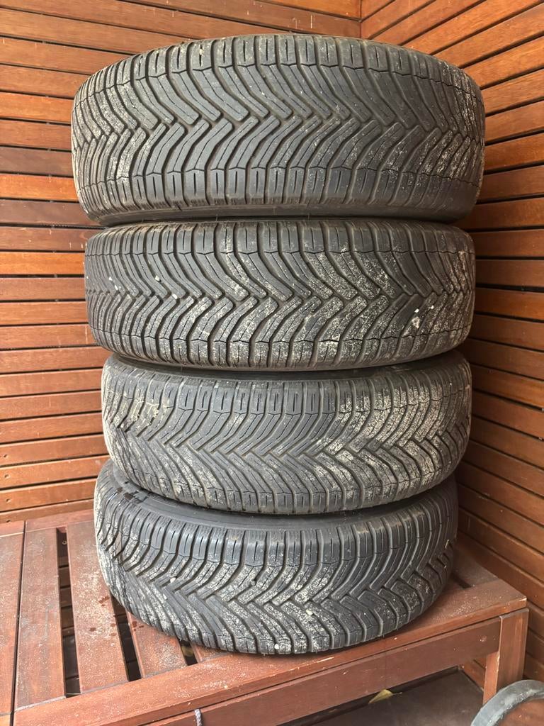 Saab 900 classic 15” Aero velgen + banden Michelin  izgst!!, Ophalen, Gebruikt, 15 inch, Banden en Velgen
