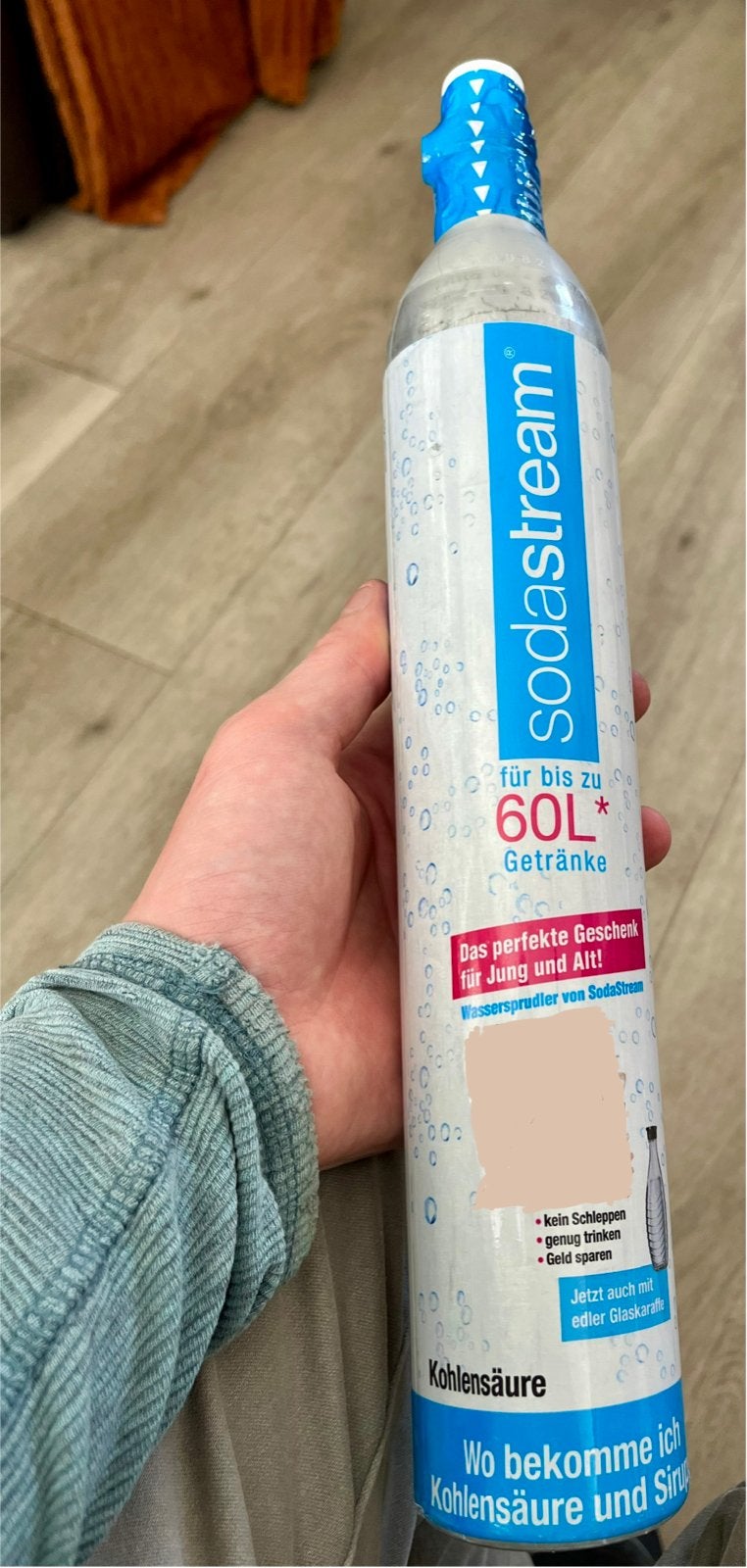 Nieuwe, SodaStream gascilinder 60L, Ophalen, Nieuw