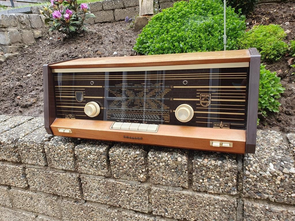 Vintage Philips Radio Jaren '60 - Retro Design, Ophalen, Gebruikt, Radio