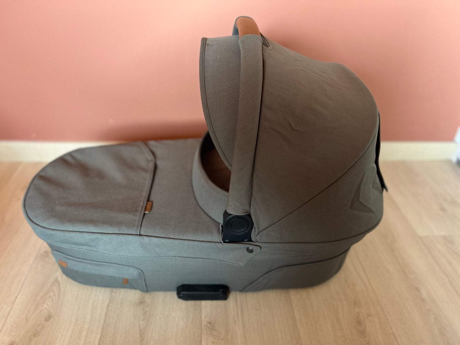 Mutsy Nio Explore Reiswieg en Voetenzak - Sea Green, Kinderwagen, Ophalen of Verzenden, Zo goed als nieuw, Met reiswieg