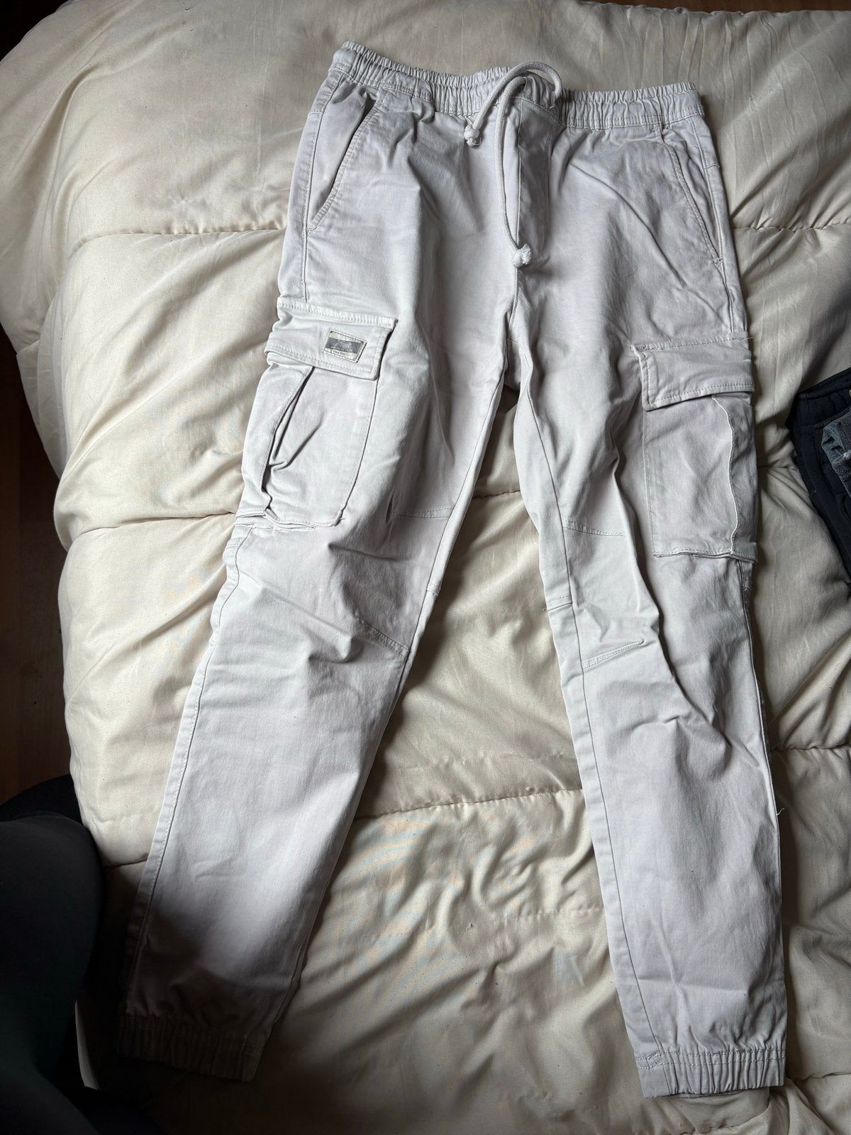 Zara Cargo Broek Wit Beige Maat S Heren, Ophalen of Verzenden, Gedragen, Maat 46 (S) of kleiner, Beige