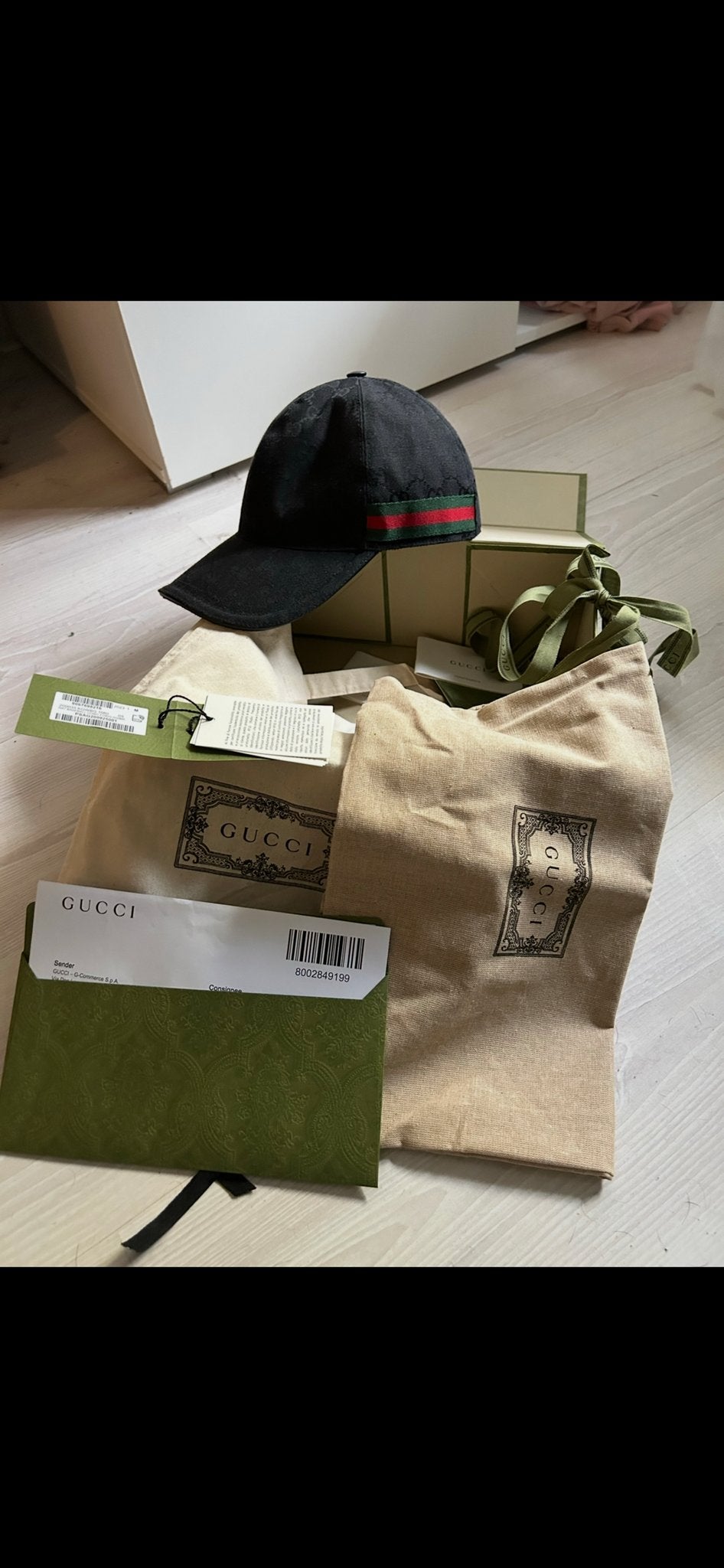 Gucci Pet Zwart Maat M Nieuw met Online Bon, Kleding | Heren, Hoeden en Petten, Ophalen, Nieuw, Pet