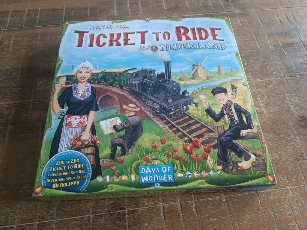 Ticket to Ride Nederland bordspel - Zo goed als nieuw, Een of twee spelers, Ophalen of Verzenden, Zo goed als nieuw, Days of Wonder