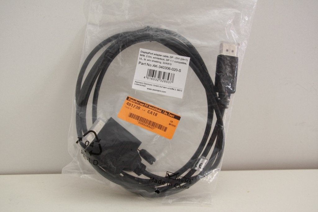 DisplayPort-adapterkabel, 1,8 meter. Nieuw., Ophalen of Verzenden, Nieuw