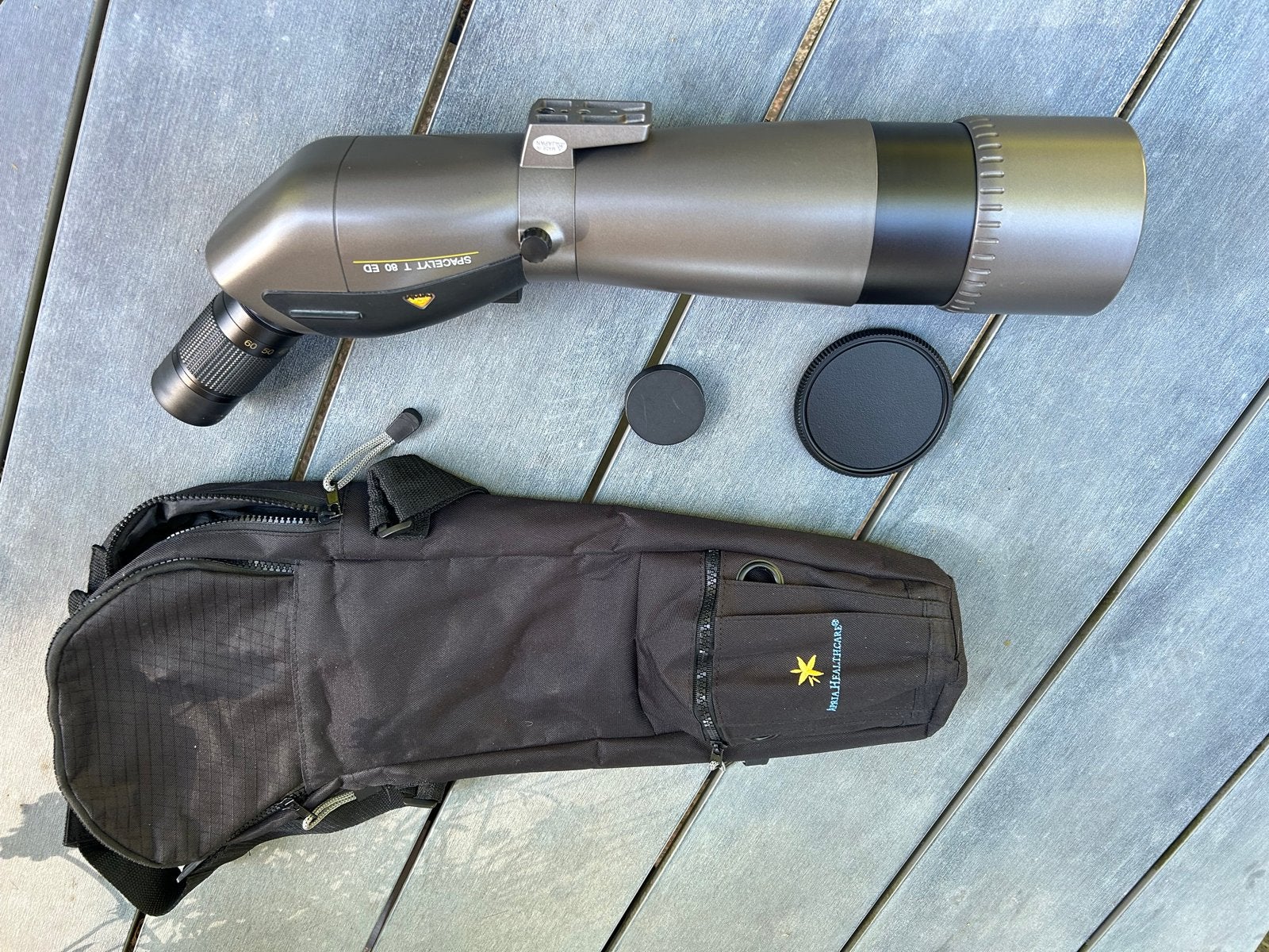 Bynolyt Spacelyt T 80 ED Spottingscoop, Ophalen, Zo goed als nieuw, 80 tot 200 mm, Lenzentelescoop (refractor)