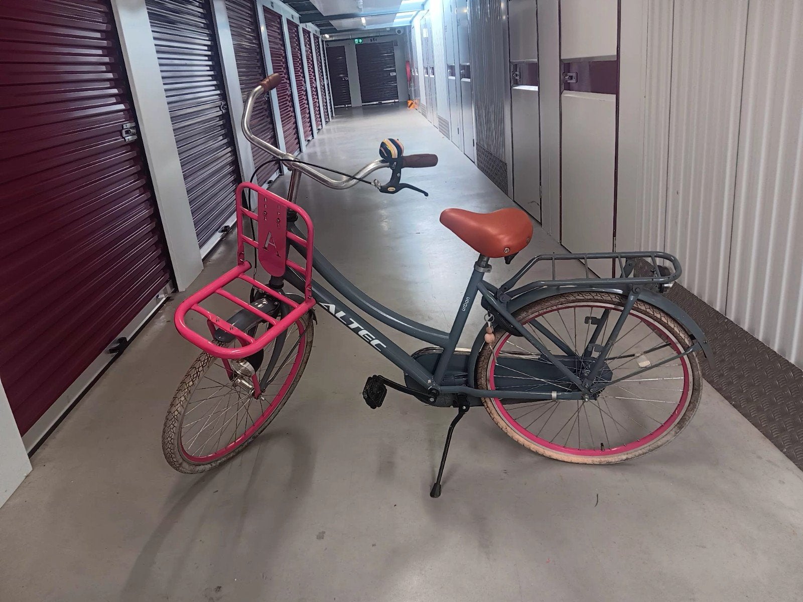 Altec Urban Damesfiets Grijs met Roze Details, Velgrem, 50 tot 53 cm, Ophalen, Overige merken