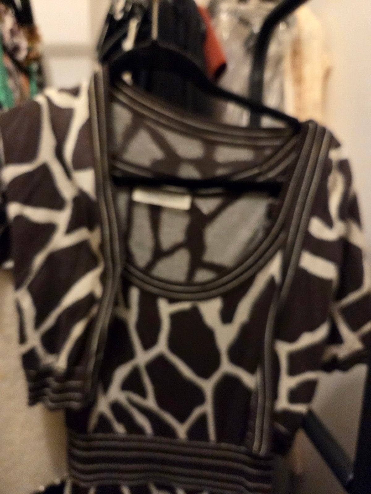 Marc Cain jurk met bolero in giraffe print, Marc Cain, Bruin, Ophalen of Verzenden, Zo goed als nieuw