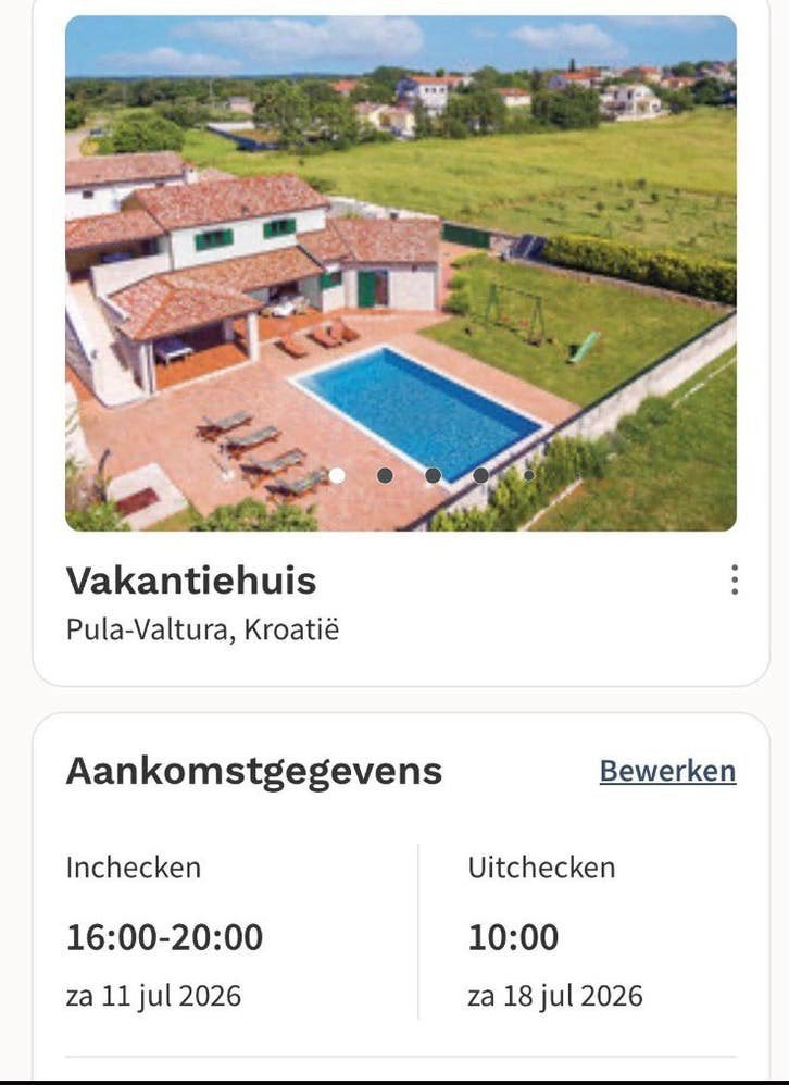 Droomhuis met prive zwembad! Last minute Kroatie, Tickets en Kaartjes, Hotelbonnen, Drie personen of meer, 3 overnachtingen of meer