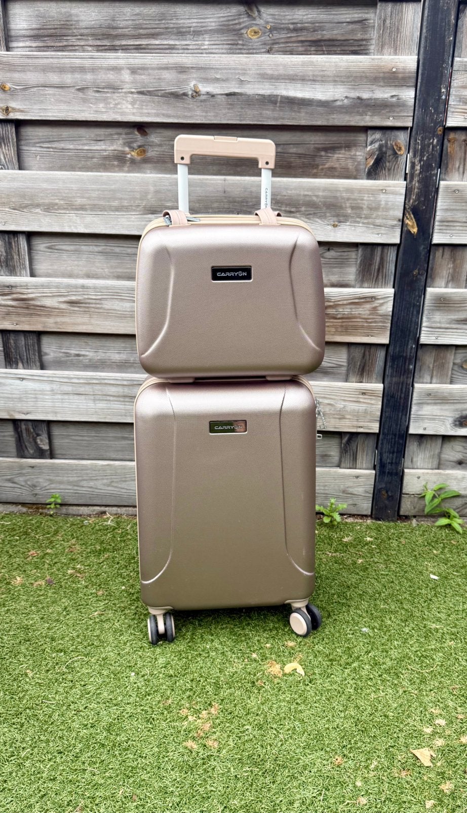 CarryOn skyhopper combinatie koffer en beautycase, Ophalen of Verzenden, Gebruikt, Hard kunststof, Wieltjes