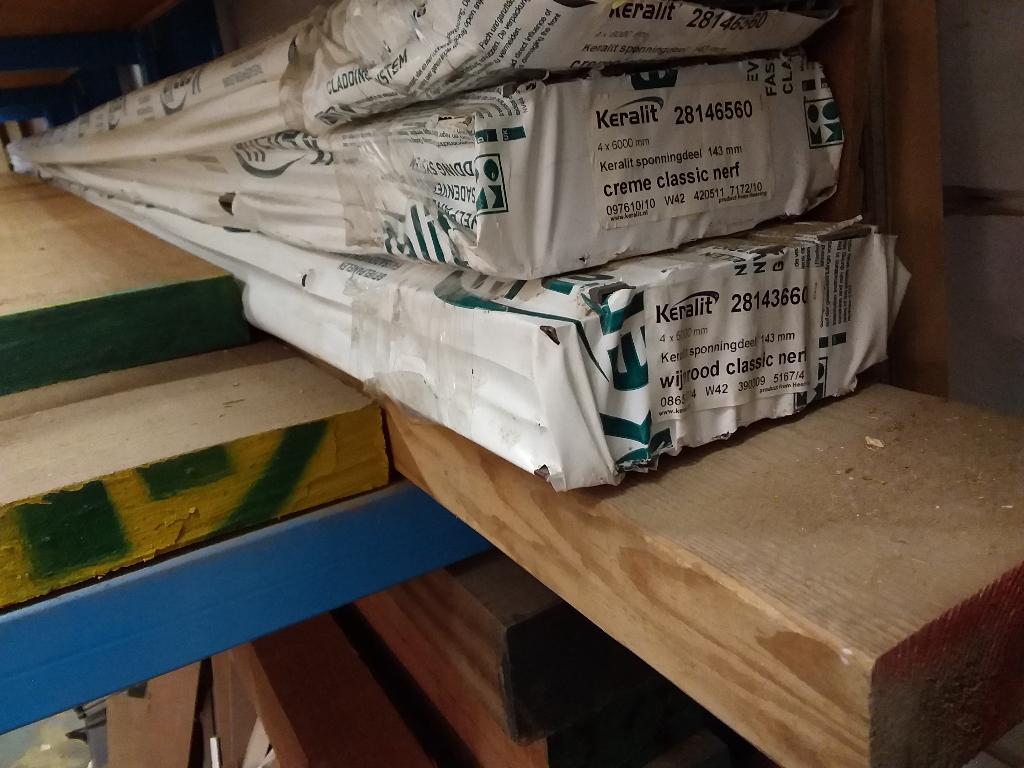 Keralit sponningdelen, dakranden en hulpprofielen, Ophalen, Nieuw