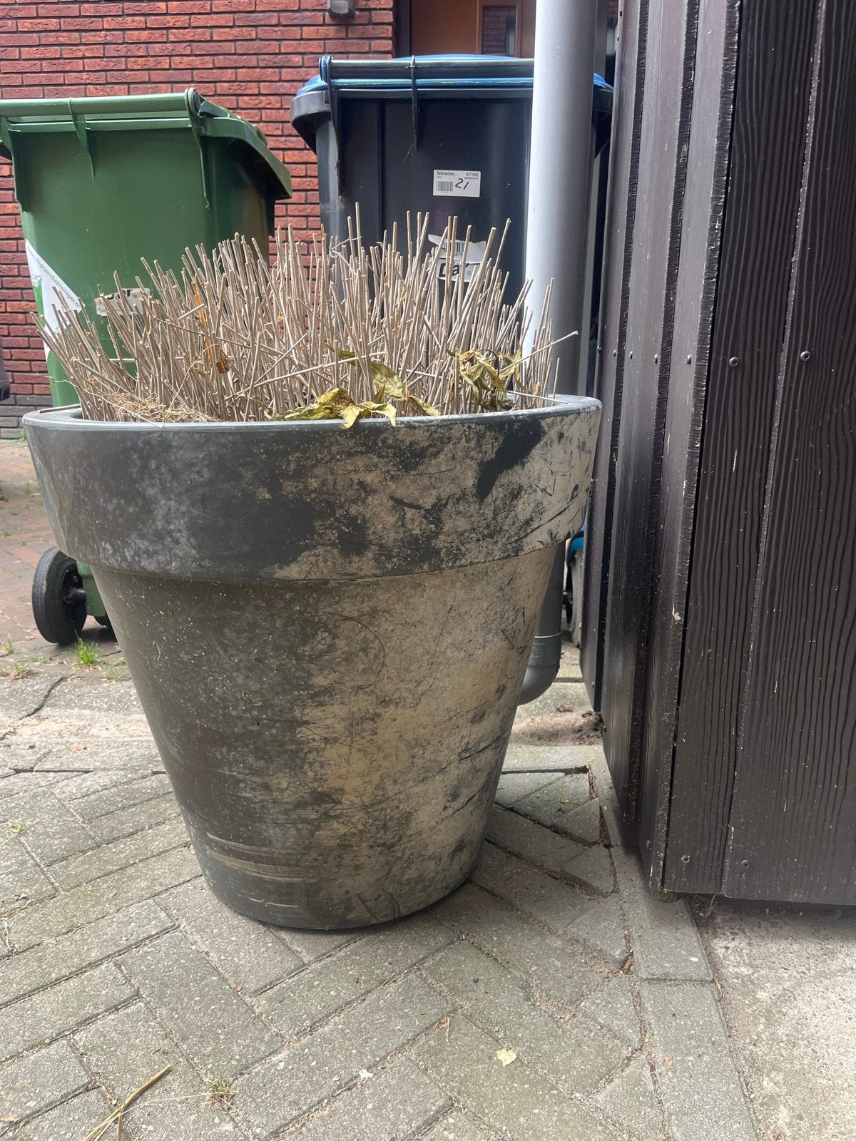 Grote gebruikte ELHO-bloempot voor buiten, Ophalen, Kunststof, Gebruikt, Balkon