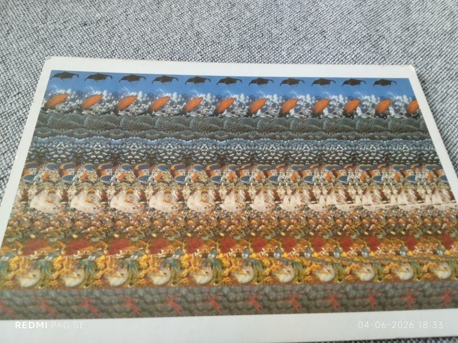 3D Optische Illusie Ansichtkaart - Onderzeeër, Verzamelen, Ansichtkaarten | Themakaarten, Ophalen of Verzenden, 1980 tot heden