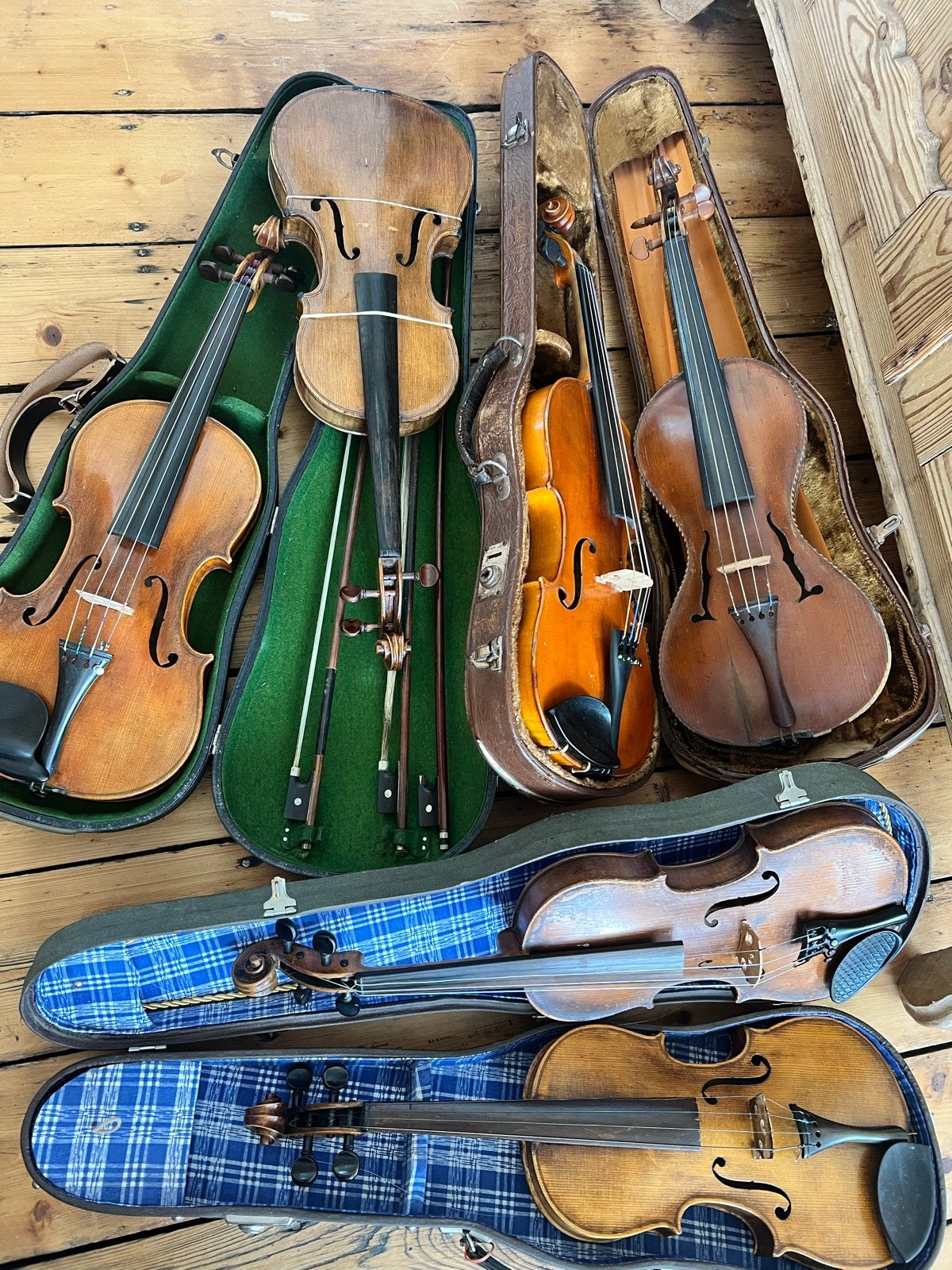 Violen 4/4 & 3/4, alles in een koop TEAB, vioolbouw / viool, Muziek en Instrumenten, Strijkinstrumenten | Violen en Altviolen
