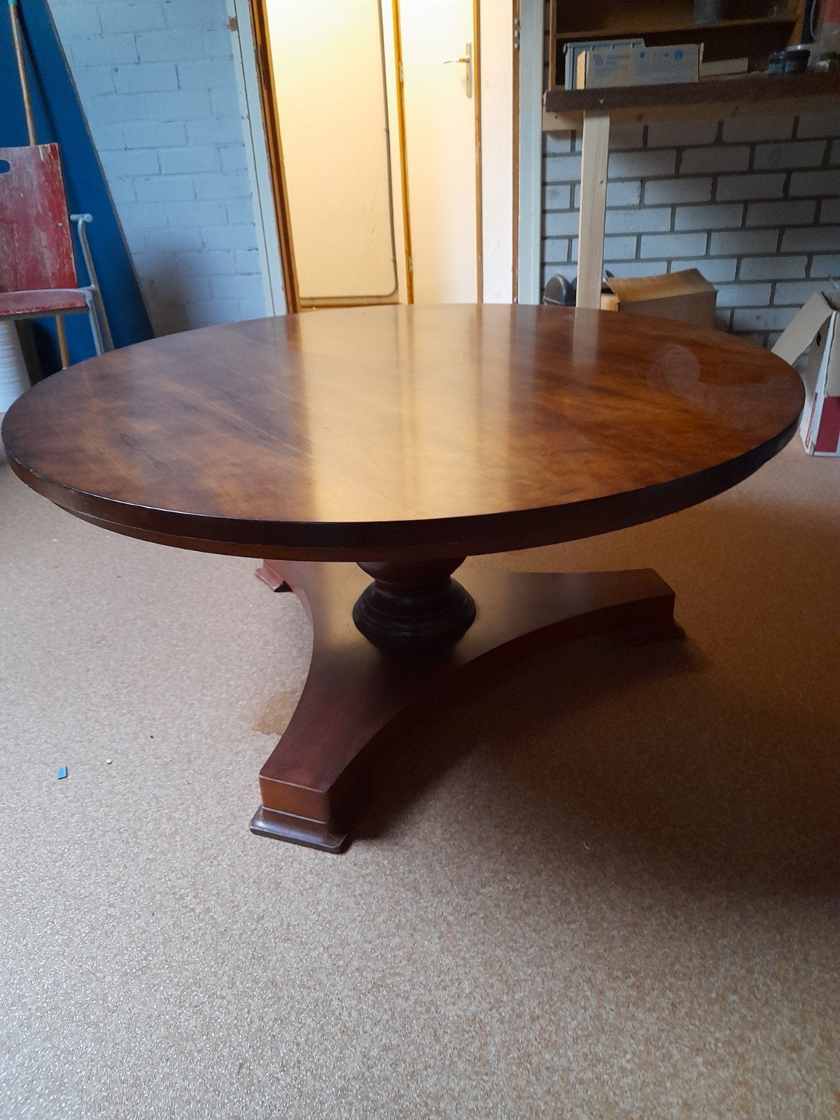 mooie salon tafel diameter 110 cm hoogte 50 cm., Huis en Inrichting, Rond, Ophalen of Verzenden, Zo goed als nieuw, 100 tot 150 cm