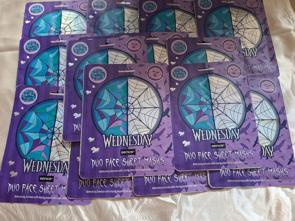 15 Wednesday' Duo Face Sheet Masks (advr 106), Ophalen of Verzenden, Nieuw, Gehele gezicht, Verzorging