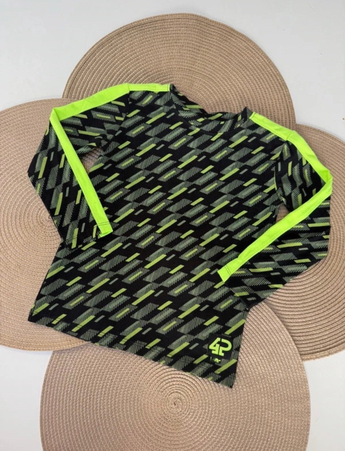4President Zucco Longsleeve - Zwart/Neon Groen - Maat 98, Ophalen of Verzenden, Nieuw, Jongen, Shirt of Longsleeve