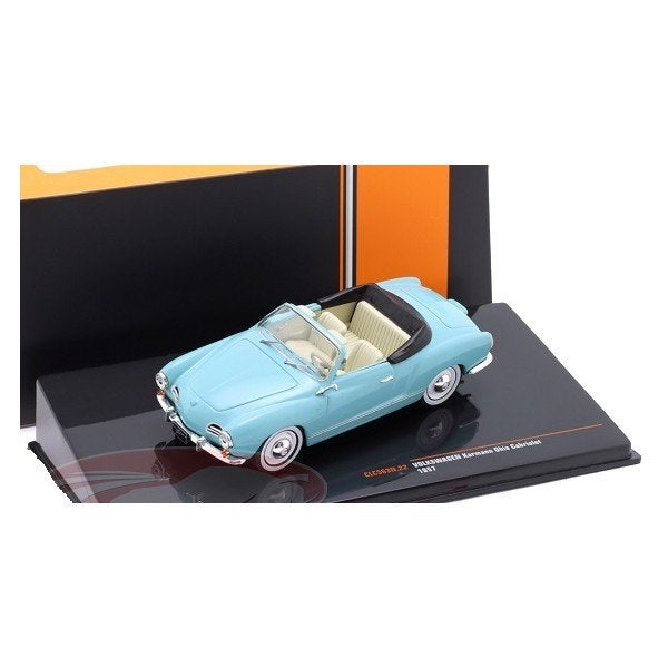Volkswagen Karmann Ghia 1955 Blauw Schaal 1/43 Ixo Models, Overige merken, Ixo Models, Auto, Ixo Models