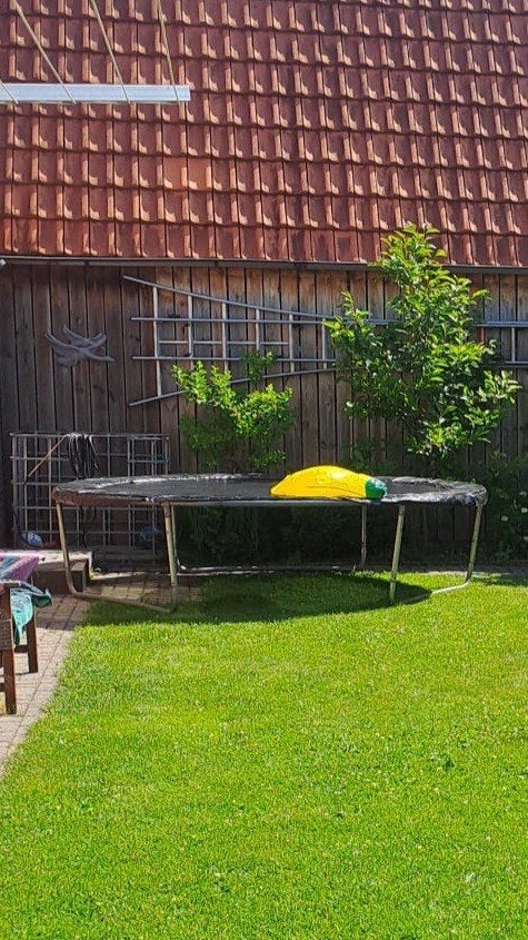 Grote trampoline voor buiten., Ophalen, Gebruikt