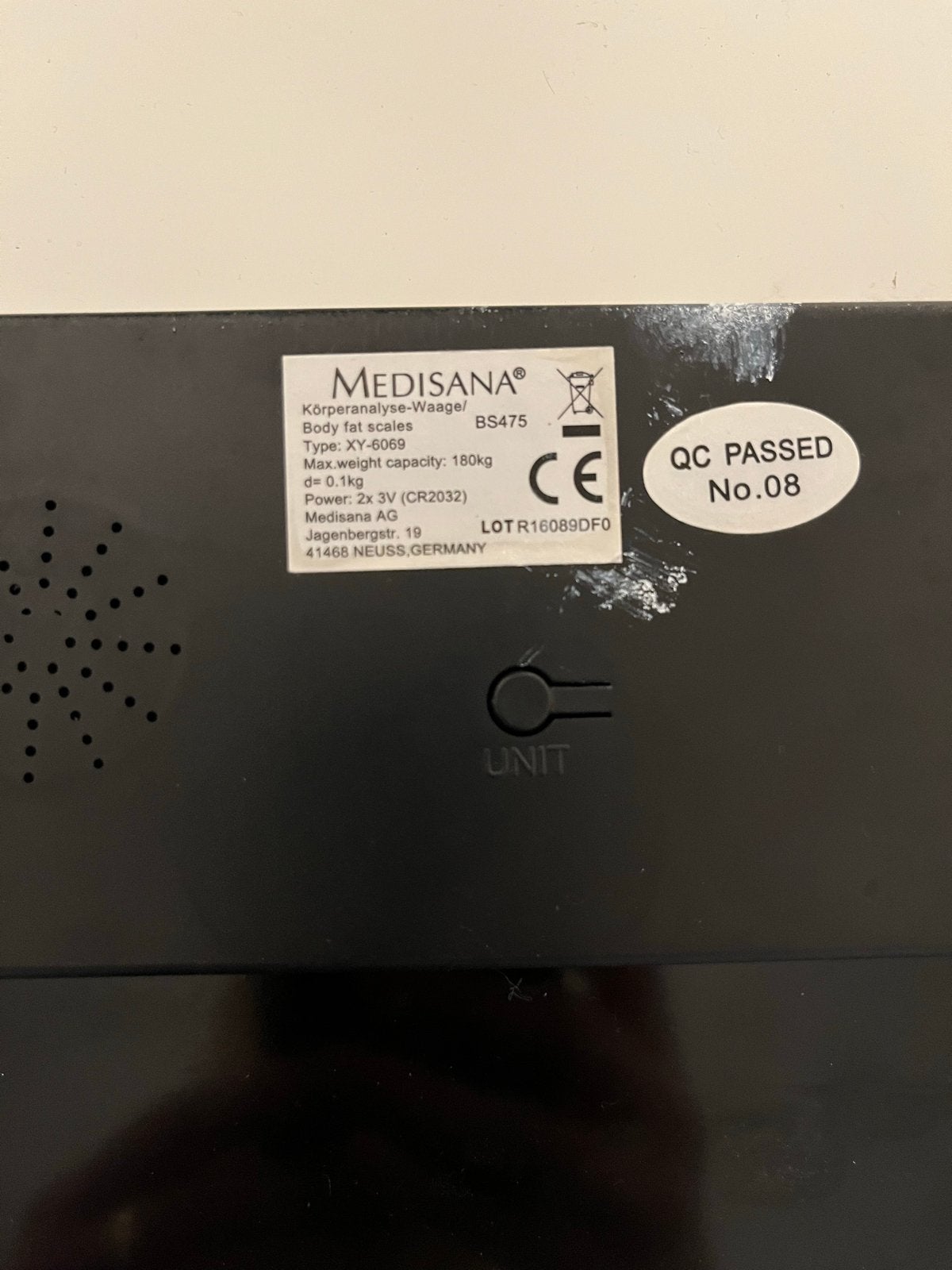 Medisana Personenweegschaal BS475 - Lichaamsanalyse, 100 kg of meer, Ophalen of Verzenden, Personenweegschaal, Fijner dan 1 gram