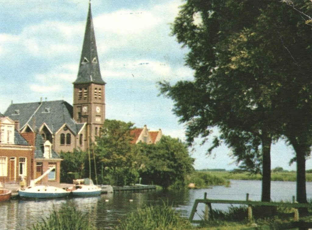 43944 Woudsend 1963 Friesland Postzegel afgeweekt, Ophalen of Verzenden, 1960 tot 1980, Gelopen, Friesland