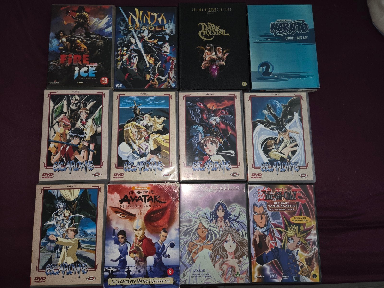 12 X anime of Manga films dvd box set Avatar Yu Gi OH naruto, Engels, Overige genres, Digipak, Ophalen of Verzenden