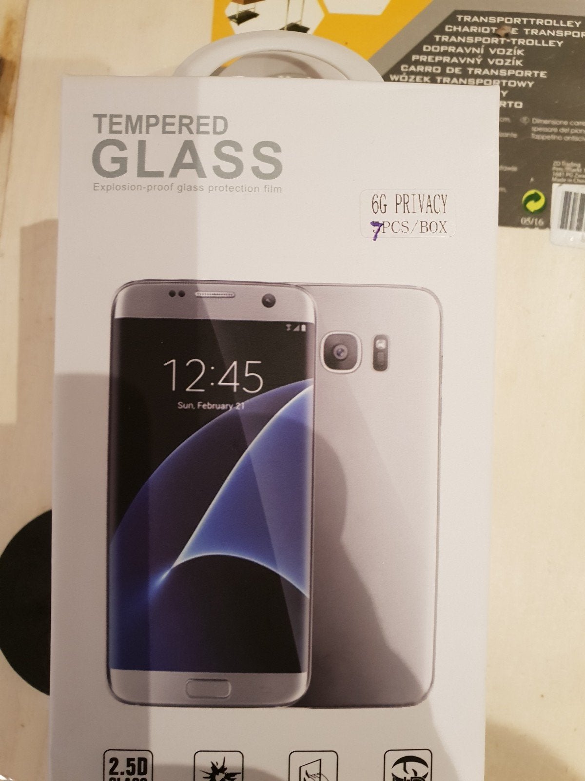 7x Gehard Glas Screenprotector voor Samsung Galaxy S7 Edge, Ophalen of Verzenden, Nieuw, Overige modellen, Screenprotector