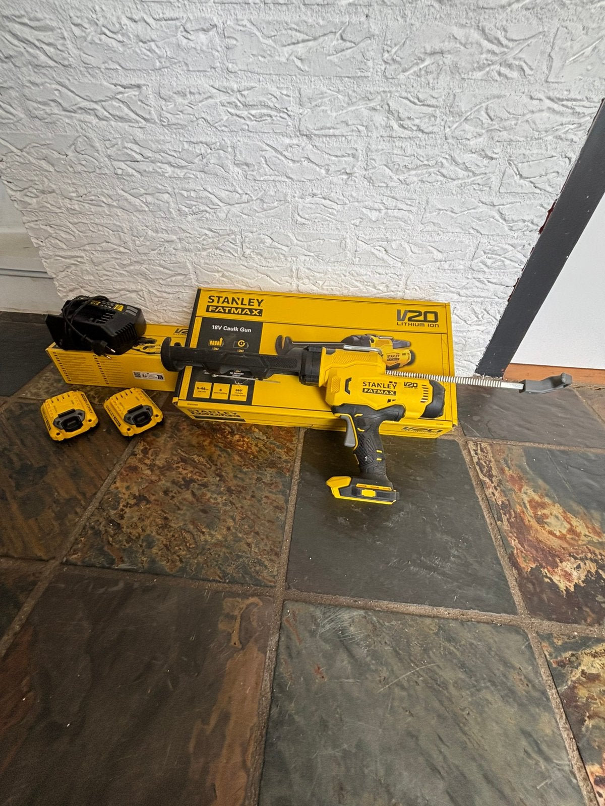 Stanley Kitpistool Accu + Oplader + 2 Accu’s !!, Doe-het-zelf en Verbouw, Gereedschap | Boormachines, Ophalen of Verzenden, Zo goed als nieuw