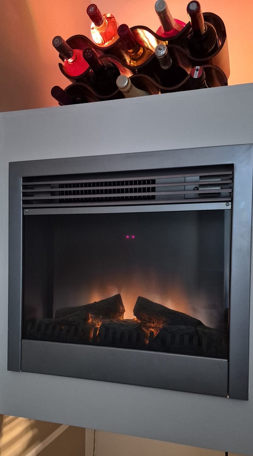 Elektrische Inbouwhaard NHP-EF-01F met afstandsbediening, Ophalen of Verzenden, Gebruikt, Inbouwhaard, Elektrische haard