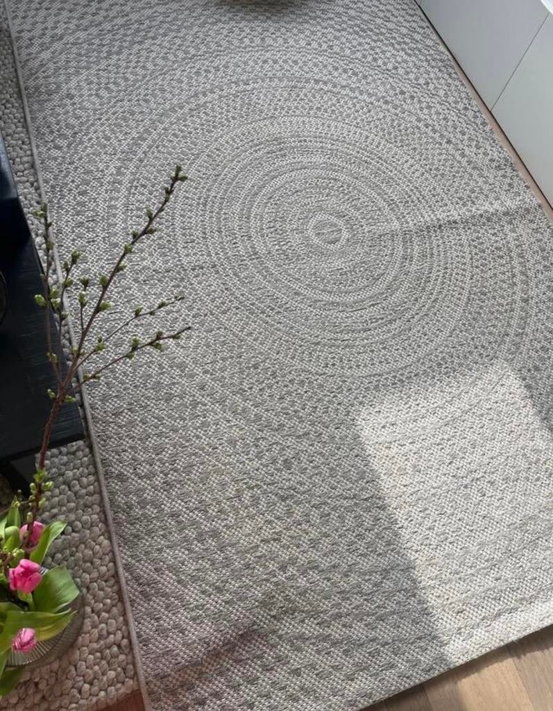 Vloerkleed Marokkaanse look beige grijs geweven, Ophalen, Zo goed als nieuw