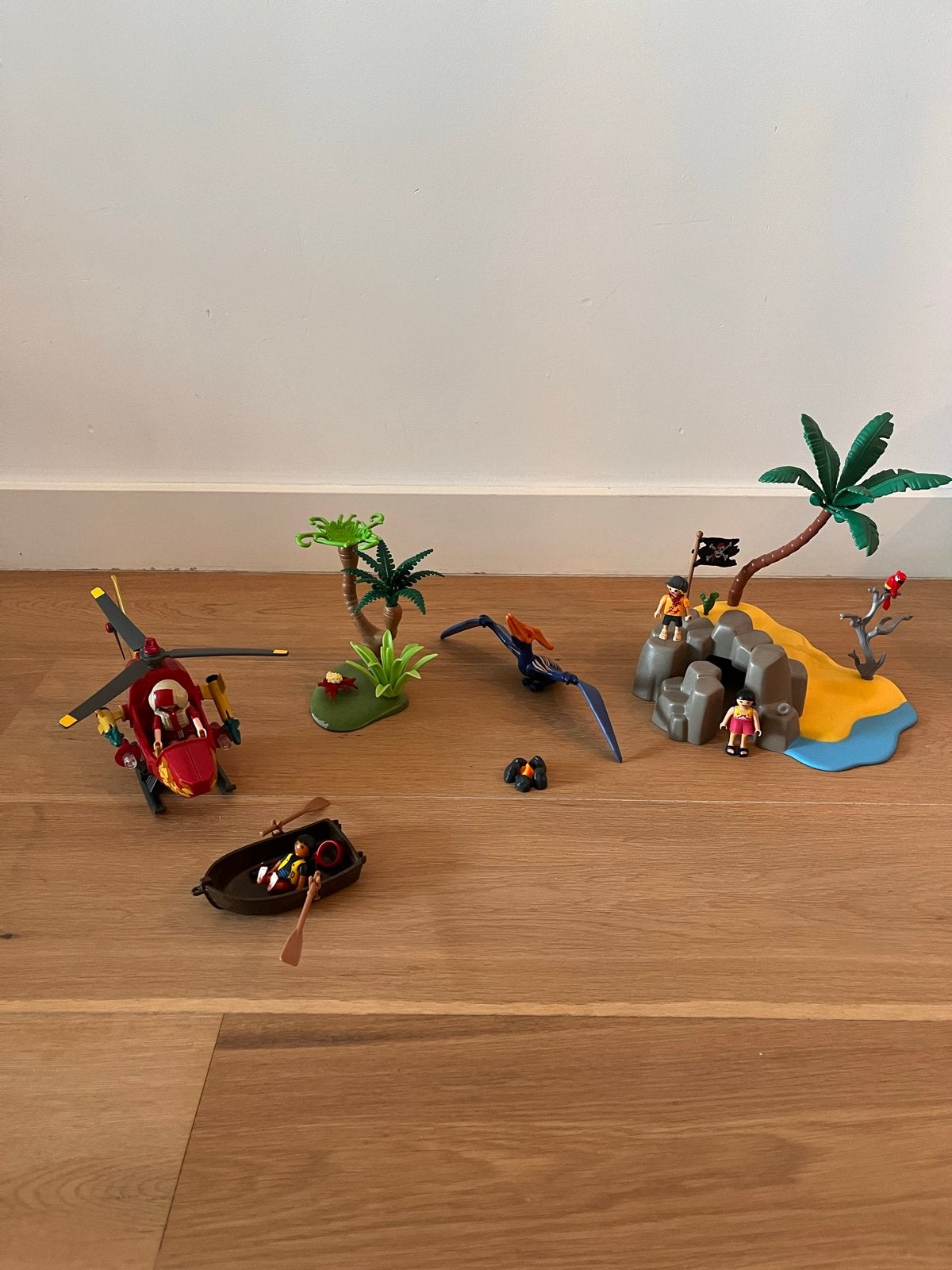 Playmobil Helikopter, Pteranodon (9430) compleet + extra’s, Gebruikt, Complete set, Voertuig, Ophalen of Verzenden