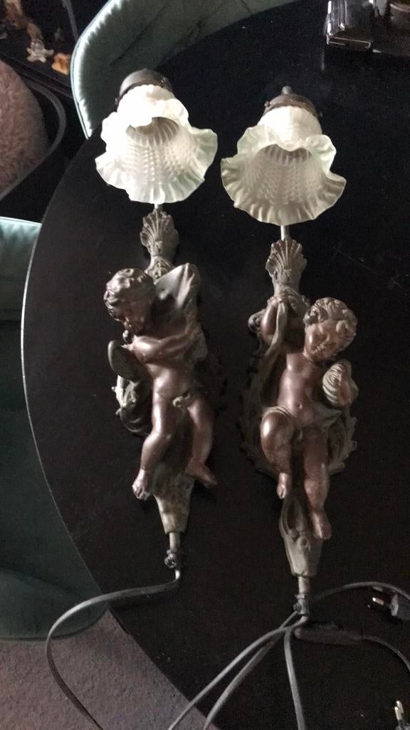2 supermooie engelen lampen, Antiek en Kunst, Ophalen of Verzenden