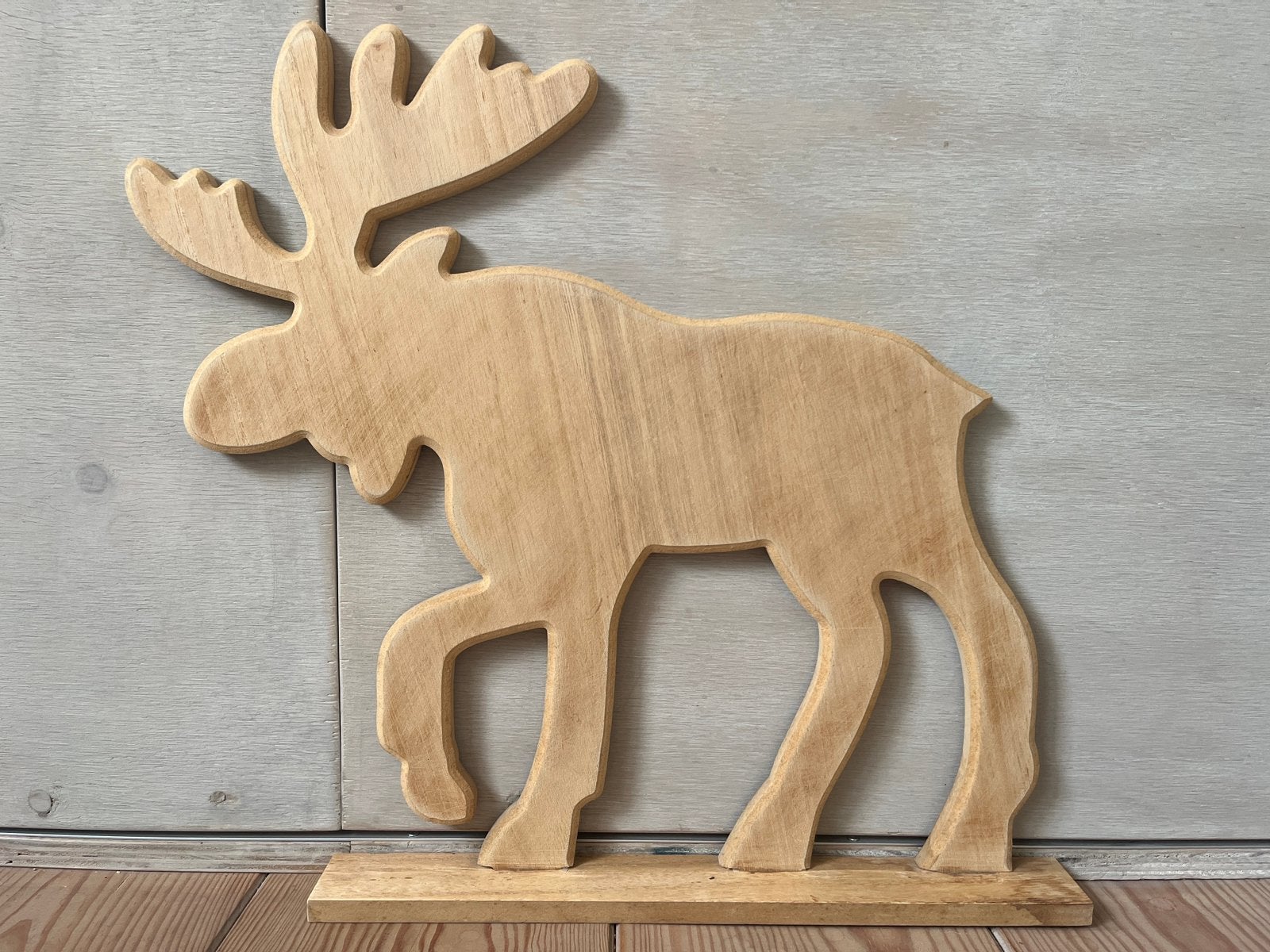Houten eland, 49 cm, Hout, Ophalen of Verzenden, Zo goed als nieuw