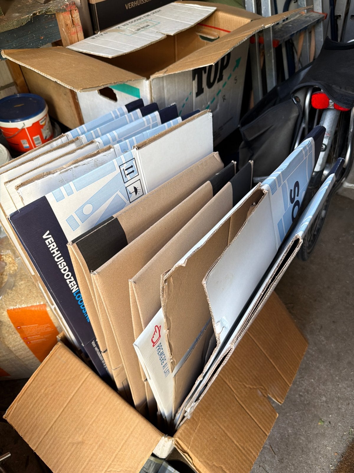 Diverse Verhuisdozen - Ideaal voor uw verhuizing, Ophalen, 40 tot 60 cm, Opvouwbaar, 50 tot 75 cm