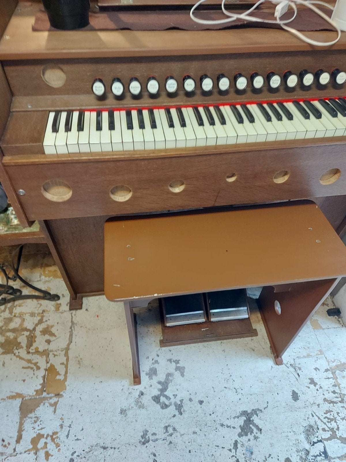 Mooi traporgel/harmonium - Vintage instrument, Muziek en Instrumenten, Ophalen, Gebruikt, Harmonium, Onbekend