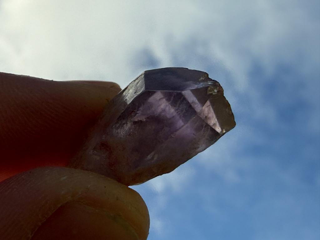 Fantoom Amethist puntje mineralen uit Bolivia A, Verzamelen, Mineralen en Fossielen, Ophalen of Verzenden, Mineraal