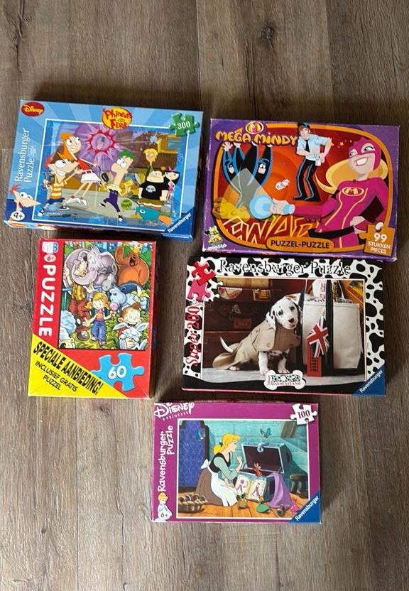 Diverse Ravensburger en Disney Legpuzzels, Ophalen of Verzenden, Minder dan 500 stukjes, Gebruikt, Legpuzzel