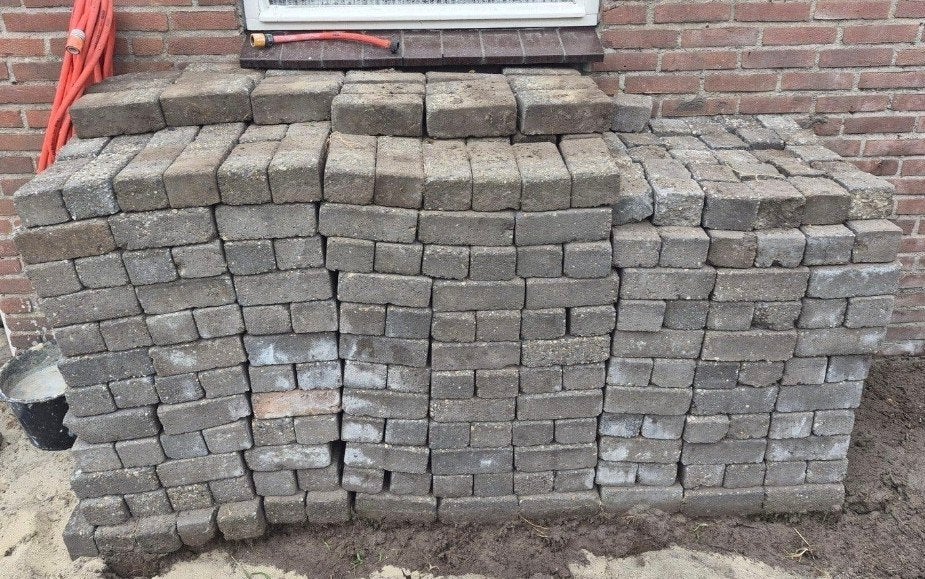 betonklinkers gratis ophalen op te halen straten klinkers, Ophalen, Gebruikt