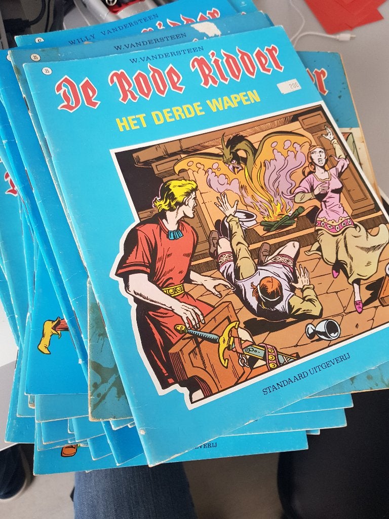 Verzameling - De Rode Ridder strips (76x), Meerdere stripboeken, Ophalen of Verzenden, Gelezen