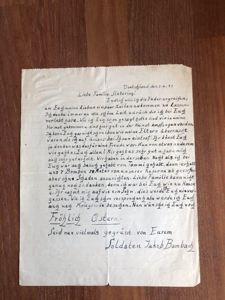 NSB? 7-4-1941 De Duitse soldaat Jakob Bambach stuurt een, Verzenden, Nederland, Overige typen