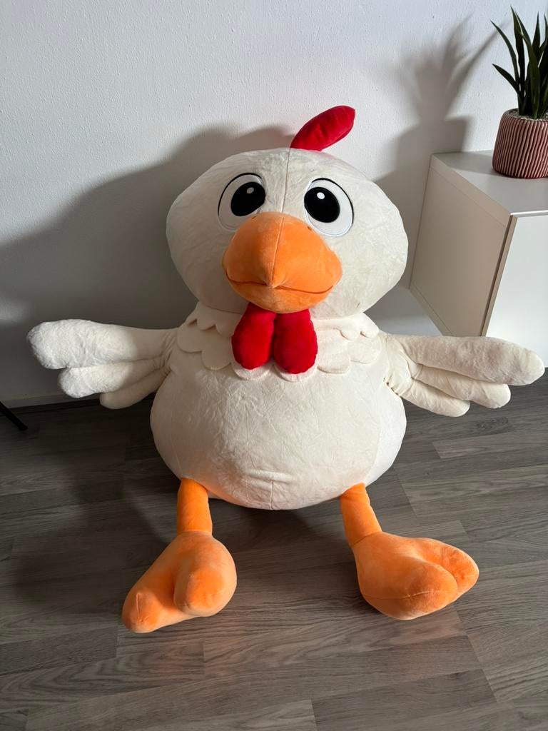 XL kip knuffel, Kinderen en Baby's, Speelgoed | Knuffels en Pluche, Ophalen, Nieuw, Overige typen, Groot (groter dan 80 cm)