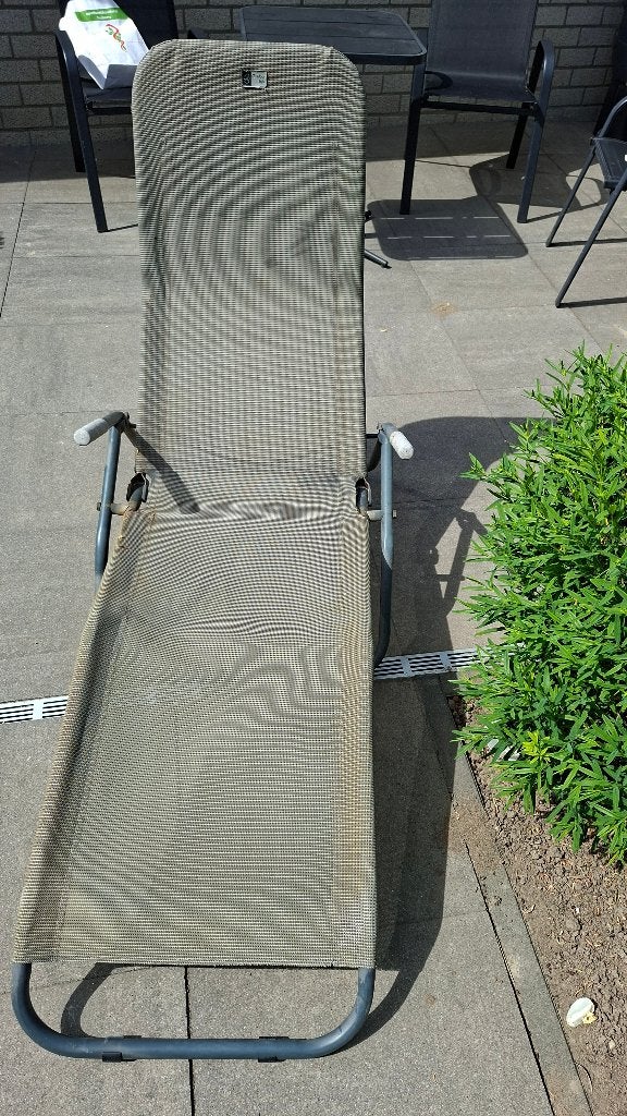 Ligstoel Buiten, Tuin en Terras, Ophalen, Gebruikt, Textileen, Inklapbaar