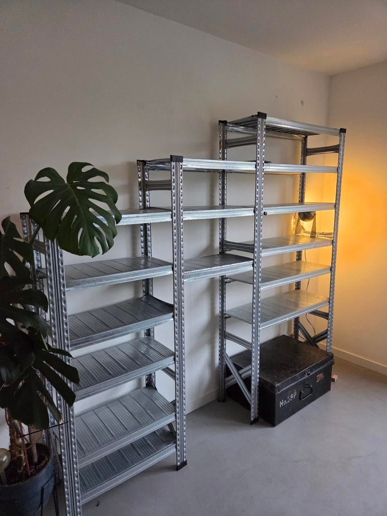 Industriële Stellingkast – Origineel De Stelling Amsterdam (, Huis en Inrichting, Ophalen, Zo goed als nieuw